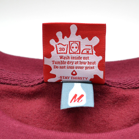 Milk Sweater Label #fashion #design #graphic