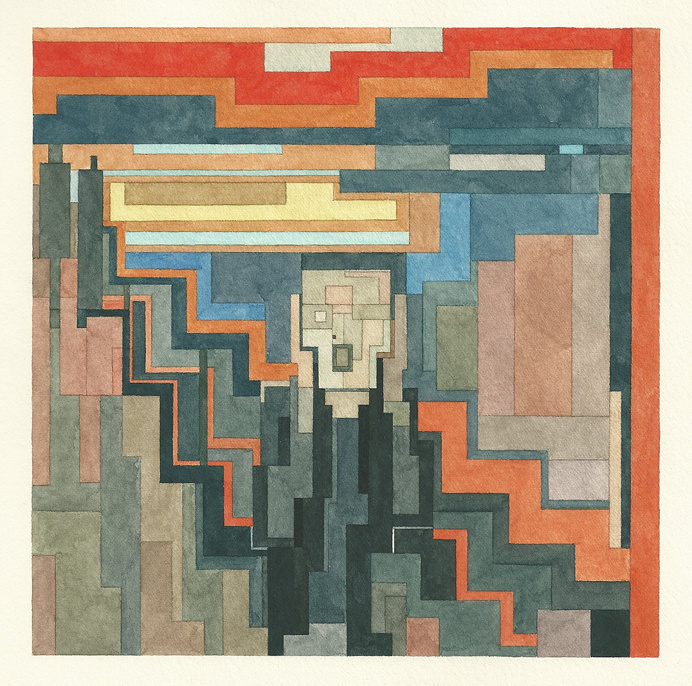 8-Bit Watercolor Paintings by Adam Lister