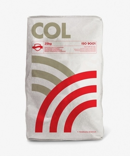 G. Papazoglou & Co. : Lovely Package . Curating the very best packaging design. #tiles #col #packaging #adhesive #industrial #minimal #typography
