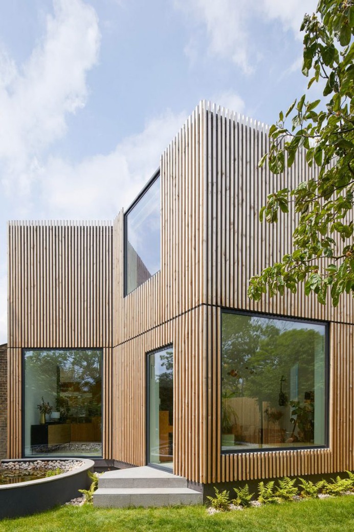 R2 Studio adds hole-punched staircase to Ash House in London