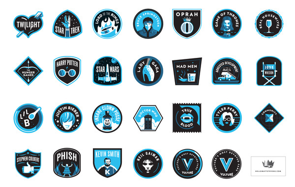 Vulture_full_set #illustration #badge