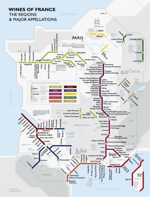 This is really rather handy, and very close to how we try and remember the location and order of French wines – #subway #vector #lines #wine