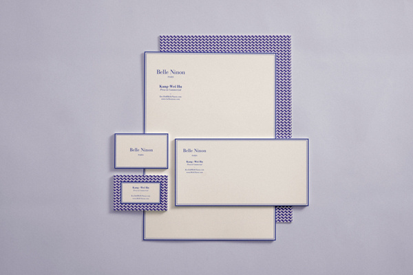Visual graphc Belle Ninon New Identity by Chateau Batard #stationary #branding