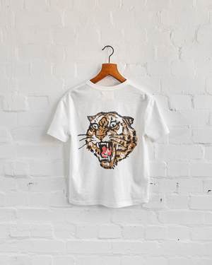 lucky tiger slub t-shirt graphic. t-shirt by P&Co