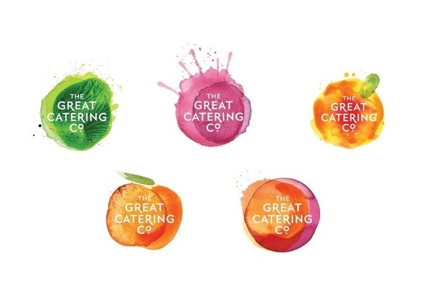 The Great Catering Company by Strategy Design and Advertising #logo #watercolor #identity #branding