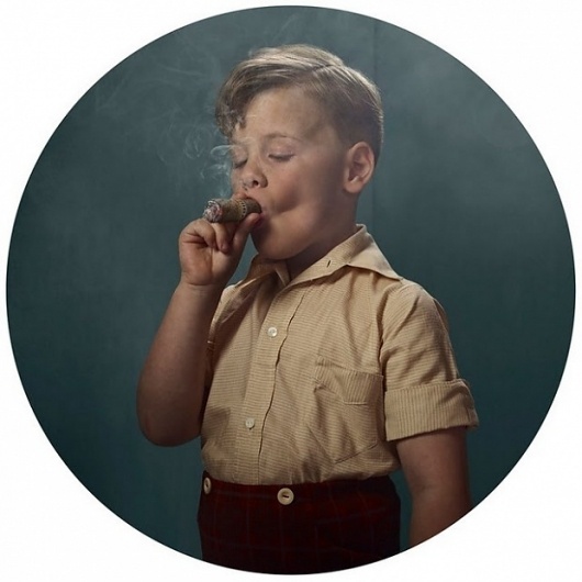 smoking kids | InspireFirst #cigar #boy #kid #child #photography #smoking #teal