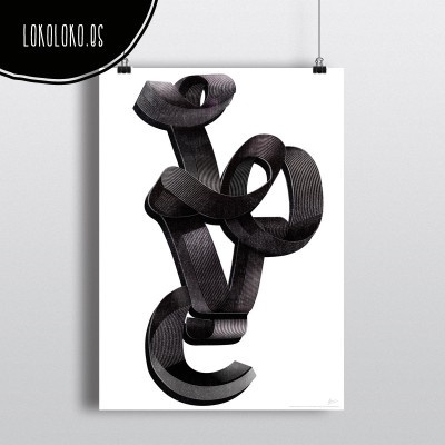#minimal #poster #tipography Poster realizado para la tienda online lokoloko.es