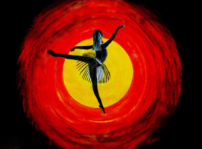 Ballerina on fire by josephabdelaziz