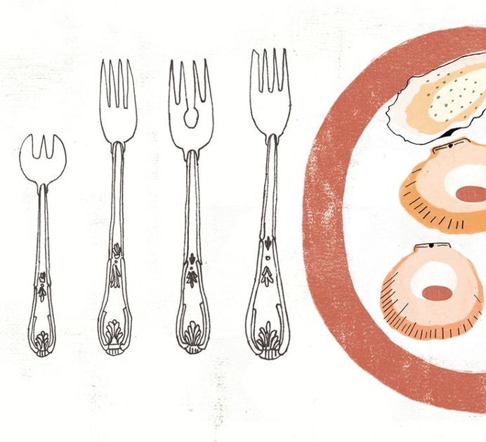 oysters# fooddrawing# forks# etiquette#
