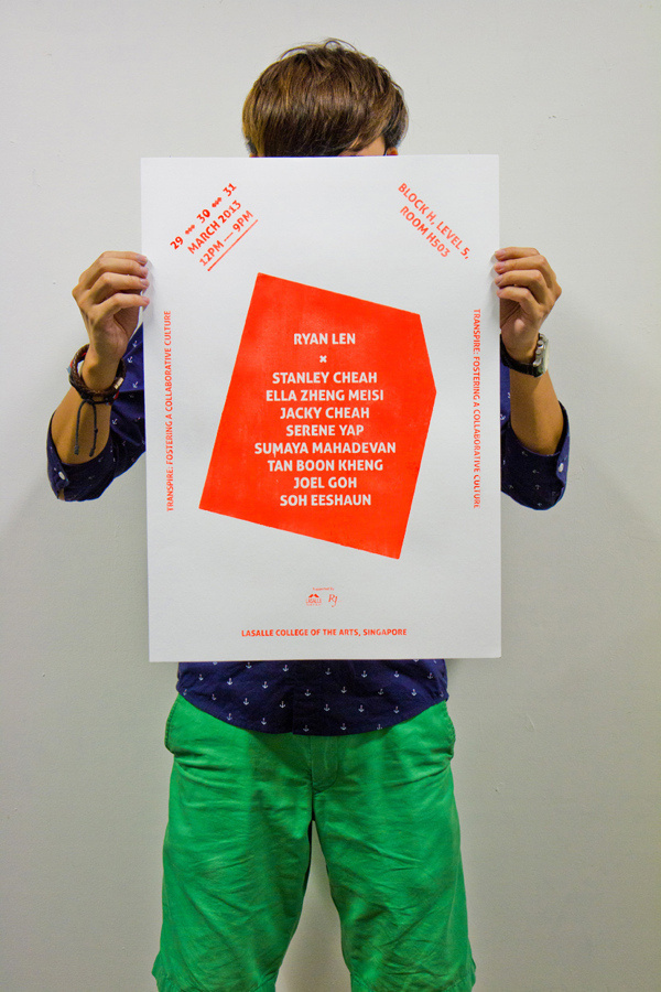 Transpire - A2 Double Side Silkscreen Poster #silkscreen #tactile #sg #handmade #poster #diy #singaporean #singapore