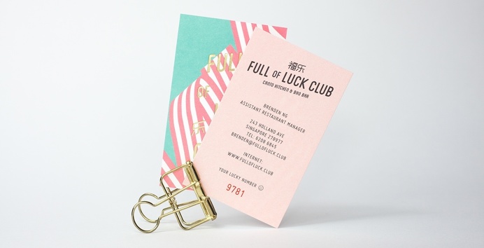 full of luck bar restaurant chinese beautiful color colorful modern graphic design corporate design interior branding brand beauty best top
