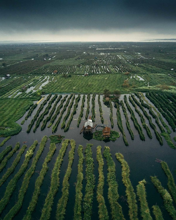 Inle Lake, Myanmar From Above by Dimitar Karanikolov