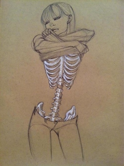 art life #illustration #skeleton