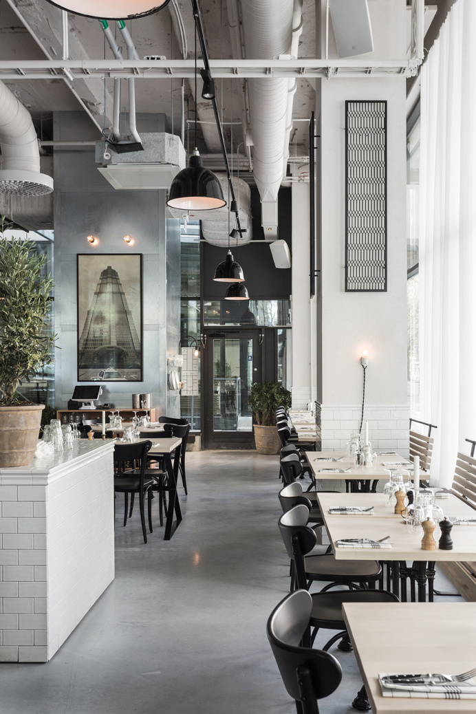 Usine Restaurant by Richard Lindvall #restaurant #interior #Stockholm #concrete