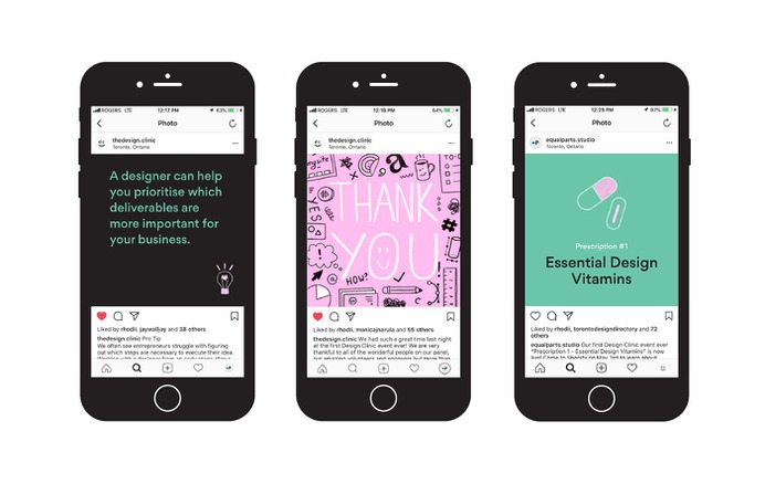 Instagram Content for The Design Clinic