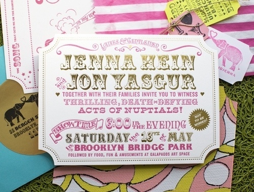 coqueterías - (via laboomeria) #print #wedding #invitation #typography