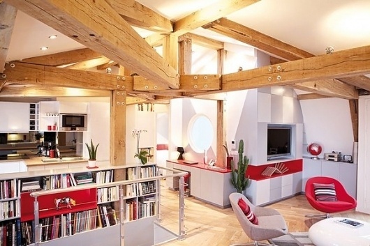 Surprising Apartment Design in Paris: Le Loft des Innocents #interior #paris
