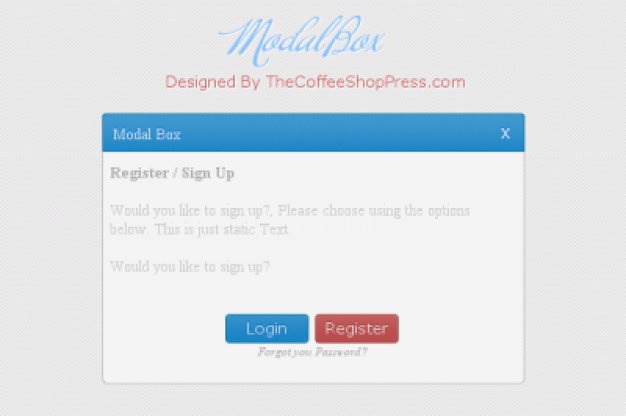 Simple login screen with modal box Free Psd. See more inspiration related to Design, Box, Blue, Red, Psd, Login, Screen, Simple, Horizontal, Modal and Freebies on Freepik.