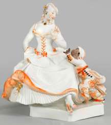 Lady with moor boy, Meissen. 1958 #Sets #Teasets #Porcelainsets #Antiqueplates #Plates #Wallplates #Figures #Porcelainfigurines #porcelain