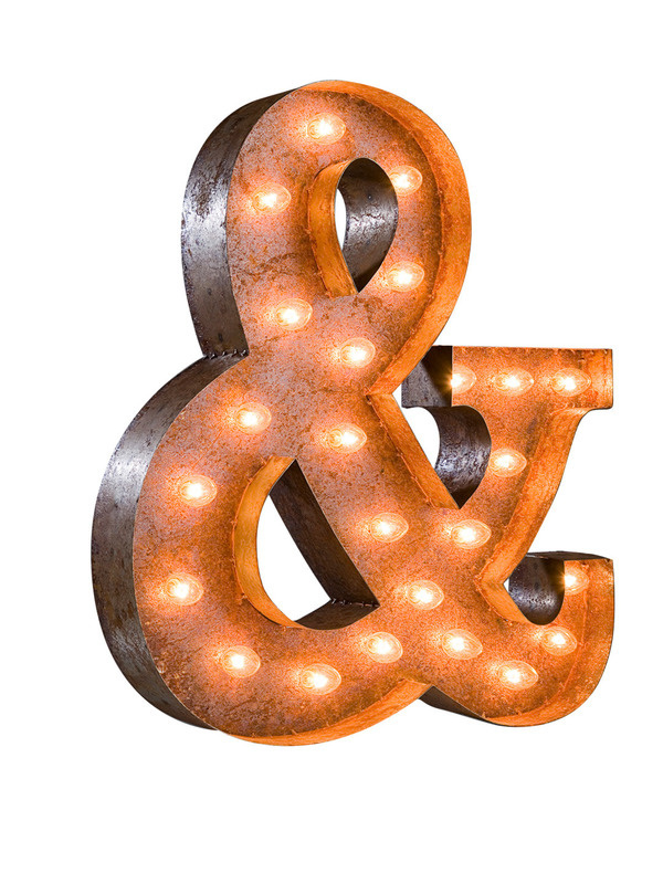Ampersand Sign Gilt Home #ampersand #light #marquee