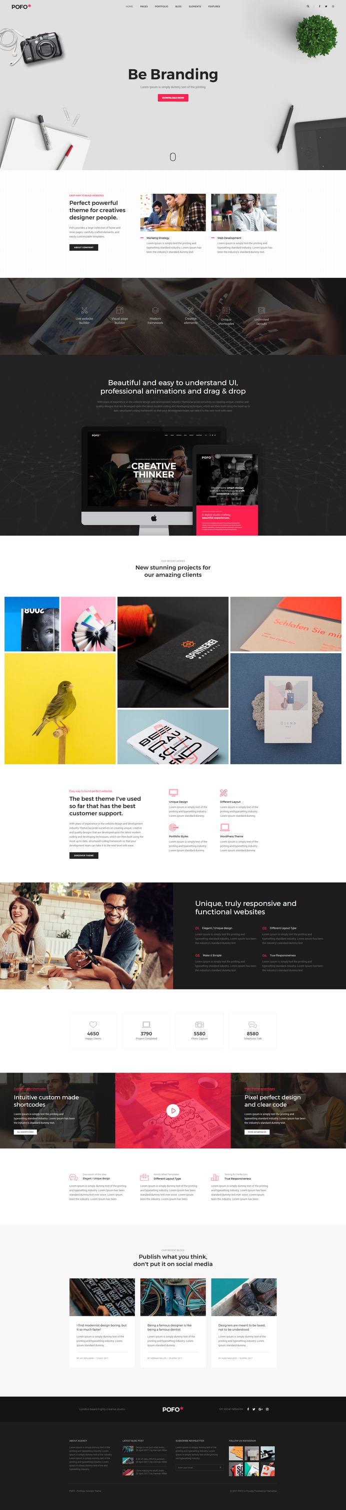 Pofo - #Creative #Portfolio and #Blog #WordPress Theme for #Web #Agency by #ThemeZaa