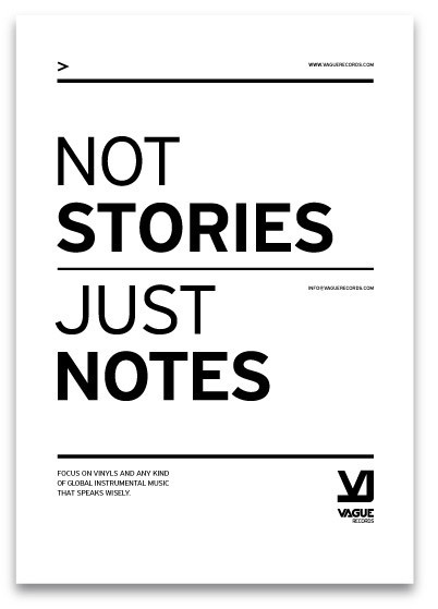 Vague Records on the Behance Network #white #design #black #poster #and #music #typography