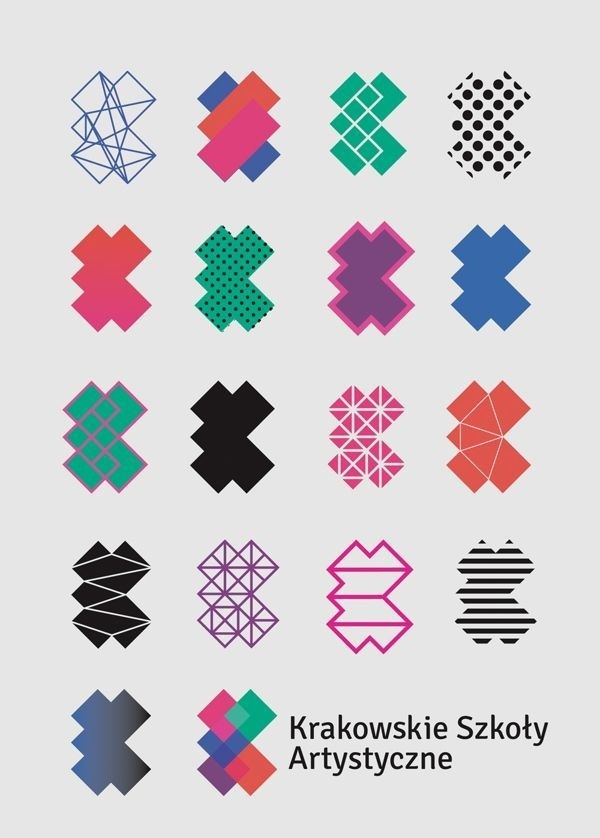 Logos by Nina Gregier |proste kreski| for Krakowskie Szkoły Artystyczne #dynamic