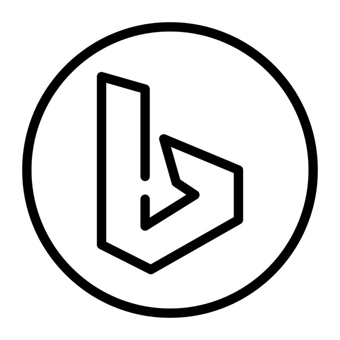 See more icon inspiration related to bing, brands and logotypes, brand, logos, logotype, logo, social network and social media on Flaticon.