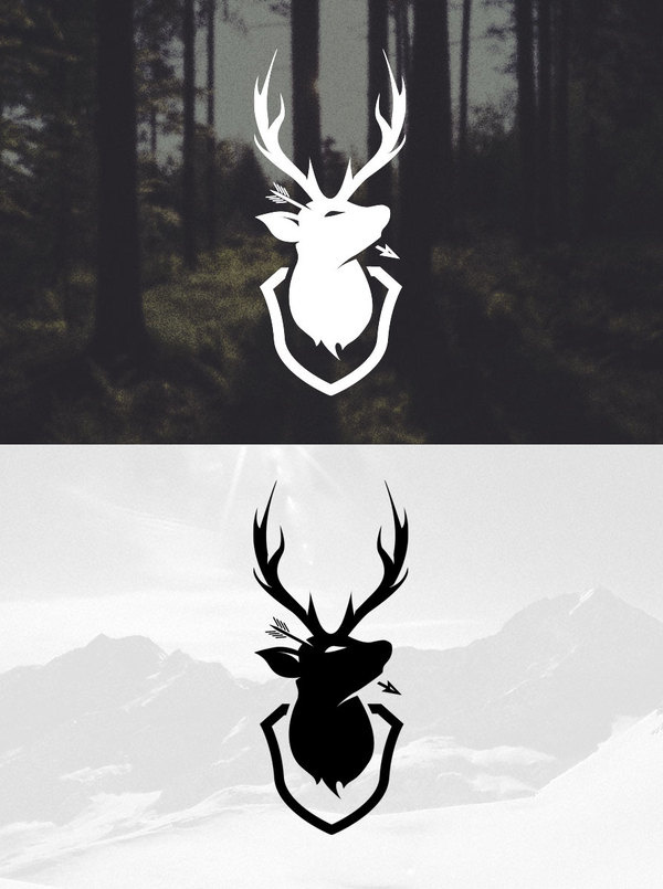 Everlong Design #deer #mountain #north #branding #northern #snow #stag #everlong #identity #logo