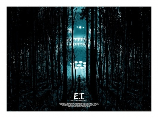 E.T. The Extra Terrestrial – Dan McCarthy #drafthouse #print #dan #alamo #mondo #mccarthy #illustration #spielberg #poster #art