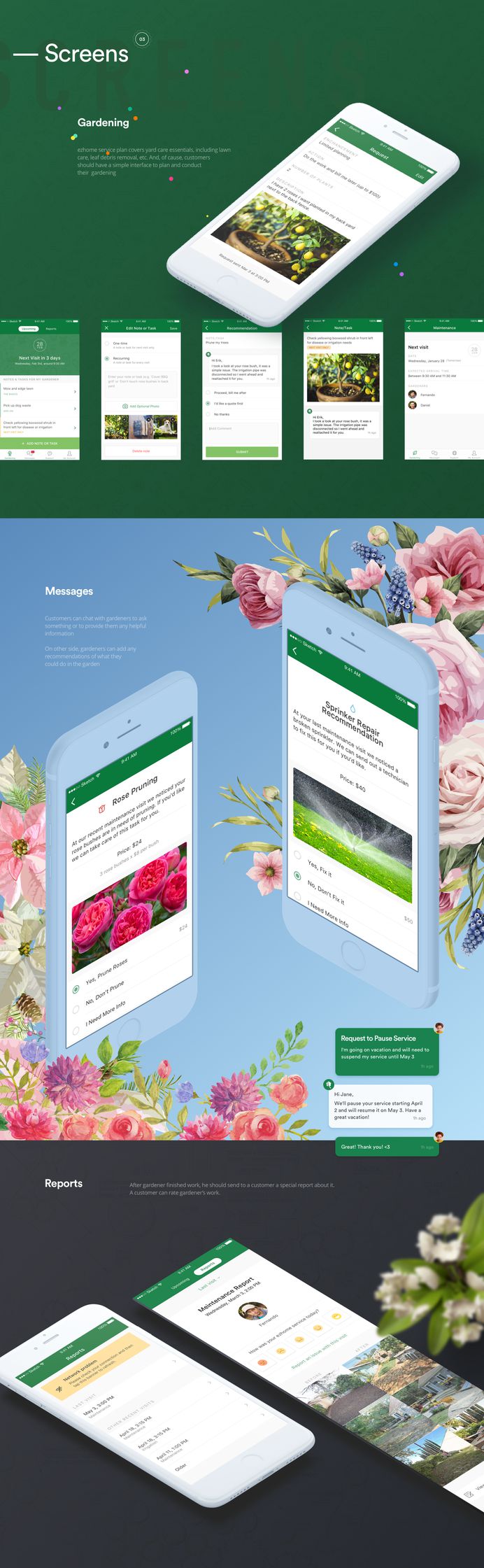 ezhome iOS app on Behance