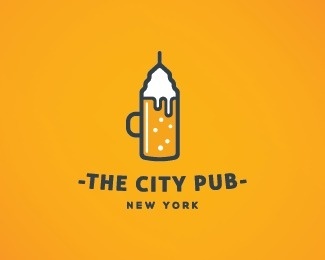 The City Pub by nikola #ny #logos #city #logo #pub