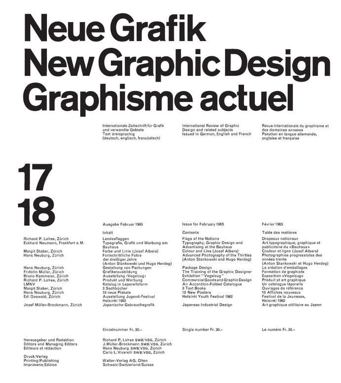 Neue Grafik by Josef Müller-Brockmann #brockmann #neue #grafik #muller #josef #typography