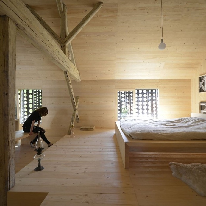 Old Barn revitalized by converting into a loft apartment