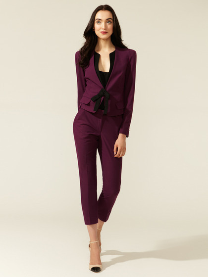 Robert Rodriguez Cropped Slim Pant #fashion #burgundy