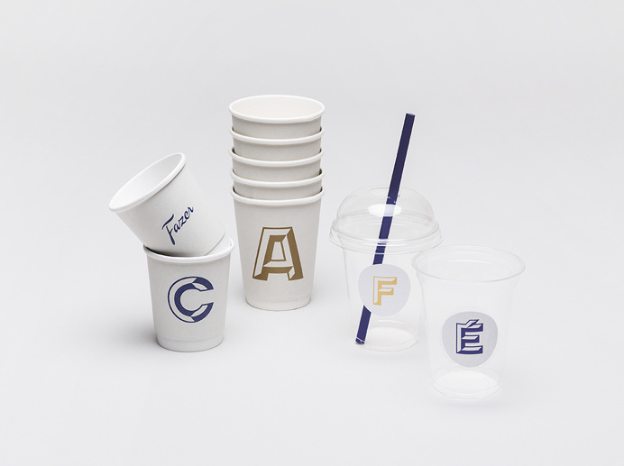 fazer cafe helsinki new modern blue typography type branding best beauty beautiful corporate design cup interior mindsparklemag www.mindspar