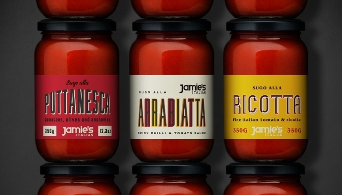 italian packaging and vintage typograpghy