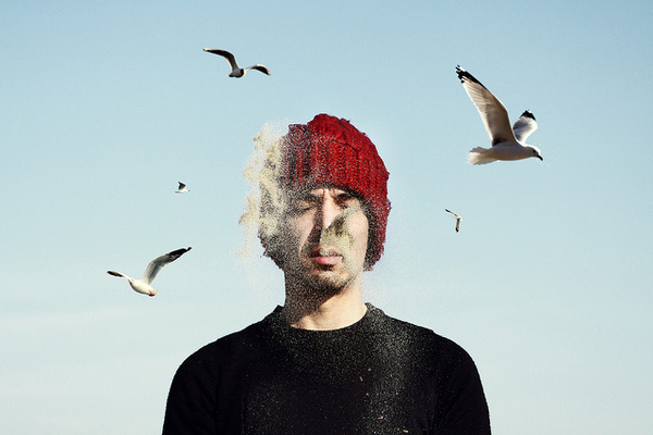 by Brahmino #birds #face #men
