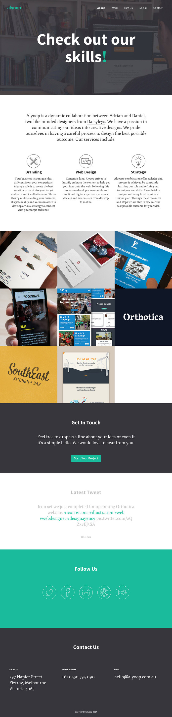 Alyoop Portfolio #ux #icon #responsive #portfolio #button #ui #website #digital
