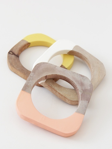 Pinned Image #wood #dipped #bangles