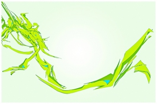 Visions | Part II of II on the Behance Network #alien #abstract #vector #derek #vision #gangi #green
