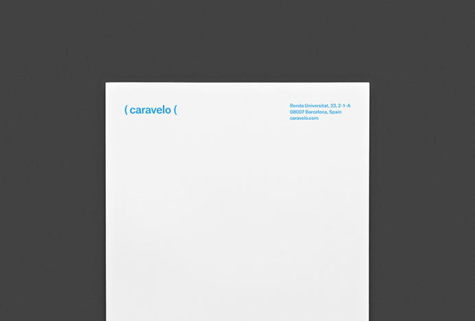 Caravelo by Forma & Co #brand identity #blue #letterhead