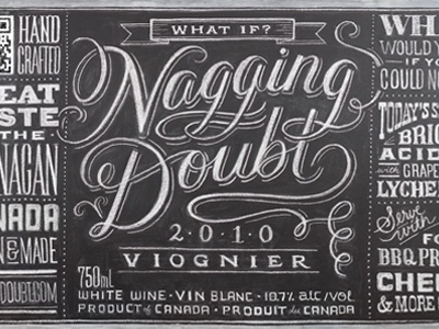 Dribbble - Nagging Doubt Viognier by Dana Tanamachi #illustration