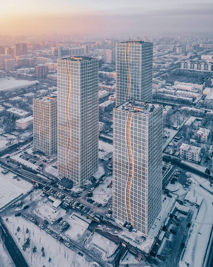 Astana From Above: Striking Drone Photography by Andrei Pugach