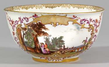 Zierkumme with Watteau scenes #Sets #Teasets #Porcelainsets #Antiqueplates #Plates #Wallplates #Figures #Porcelainfigurines #porcelain