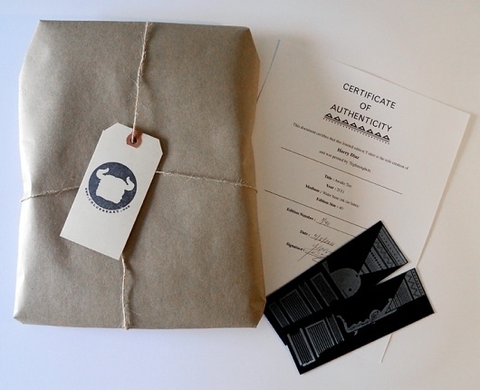 Awake Tee : Color Beast #packaging #stamp #bookmarks #wrapping