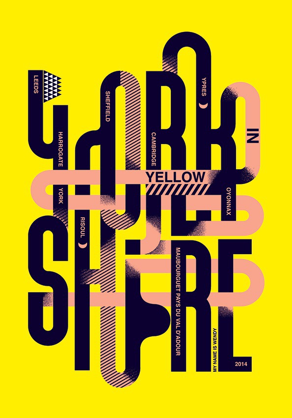 Graphic Design: Host of top designers reimagine the Yellow Jersey Yorkshire style