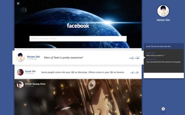 Facebook Concept Redesign #user #redesign #design #ui #facebook #inteface