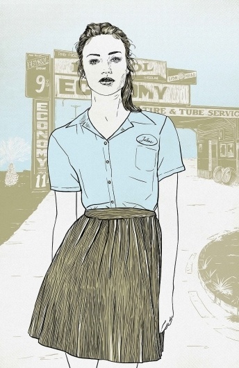 Workers. : Lola Beltrán : Portfolios : Domestika #lola #girl #illustration #gasoline #beltran