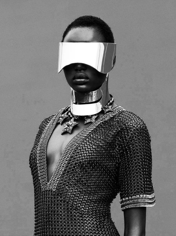 gryulich:Ajak Deng for Obsession Magazine by Julia Noni #fashion #abstract #women